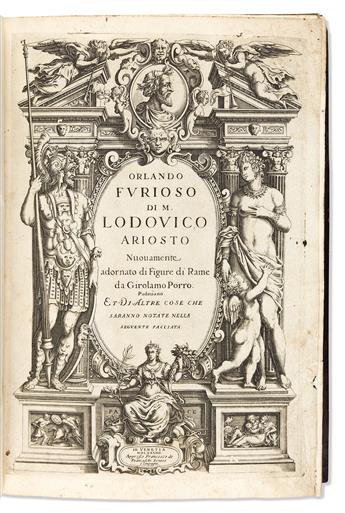 Ariosto, Lodovico (1474-1533) Orlando Furioso Nuovamente Adornato di Figure di Rame da Girolamo Porro.